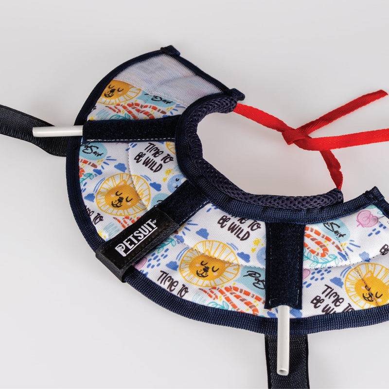 Cat Cone Collar – Colorful Cat Pattern - Lightweight Recovery Cone for Cats, Anti-Lick & Anti-Scratch, Vet Recommended, Elizabethan Collar (Colorful, XXS Long [Neck Girth: 7.5"-10.3"]) XXS Long [Neck Girth: 7.5"-10.3"]