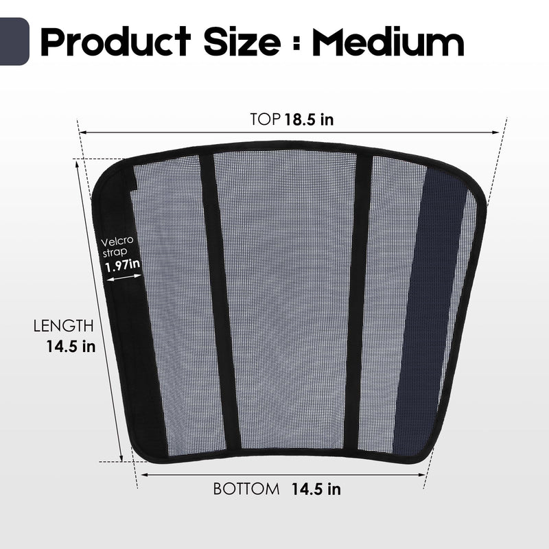 Fly Boots for Horses Set of 4 – Innovative Curved-Edge Design, Anti-Sag Stays, Breathable Mesh Leg Protection, Reduces Stomping & Fatigue, Comfort Fit for Medium to Large Horses - Dark Blue