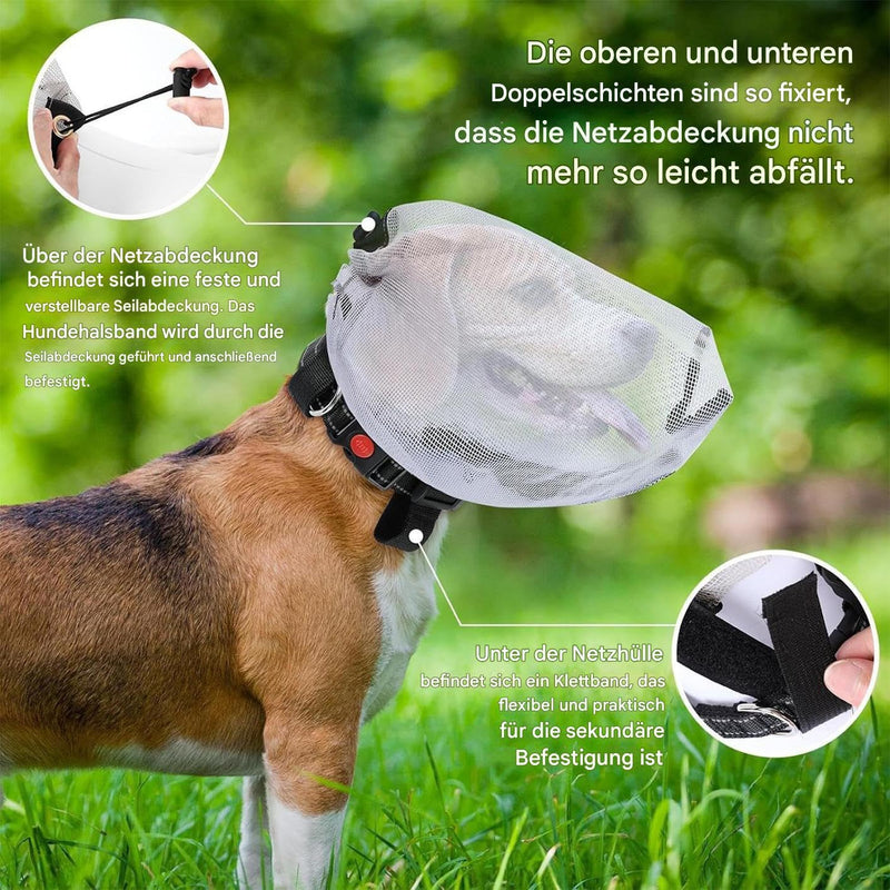 Field protection for dogs | Safety hood for dog tail during hikes | Breathable mesh protective hood for puppies and Chihuahuas on farmland against thorns, stones, and grass during picnics, hiking, and hunting.