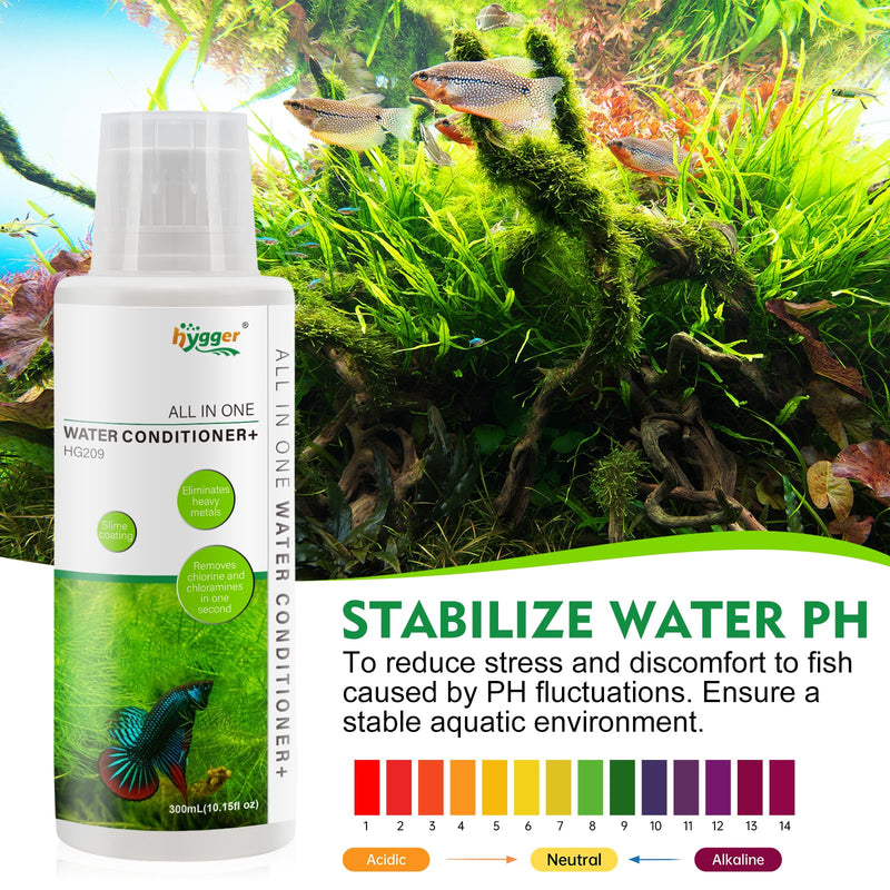 hygger Aquarium Water Conditioner for Freshwater, Neutralizes Chlorine, Chloramines, Reduce Heavy Metals, Ammonia & Nitrite, Safe for Fishes and Plants, 500 ML 500ML - PawsPlanet Australia