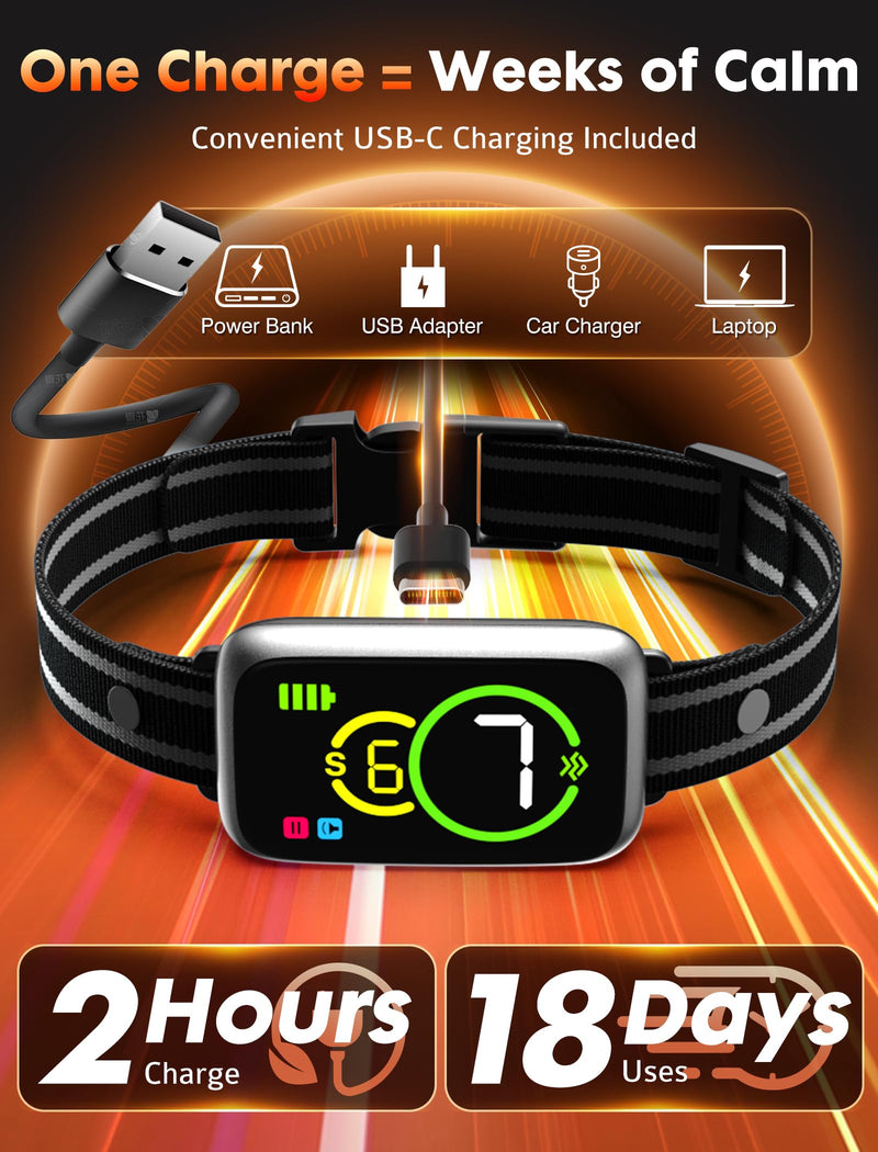 Dog Bark Collar, Smart Bark Collar for Small Dogs 5-15lbs Medium Large Dogs, Effective AI Barking Collar with Adjustable Beep Vibration Modes & 7 Sensitivity, Automatic Anti Barking Device for Dog - PawsPlanet Australia