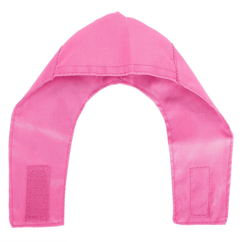 Sonew Cat Muzzle Cover, Breathable Nylon Pet Face Cover for Bathing and Grooming Supplies in Blue and Blue (L) Blue+Pink L