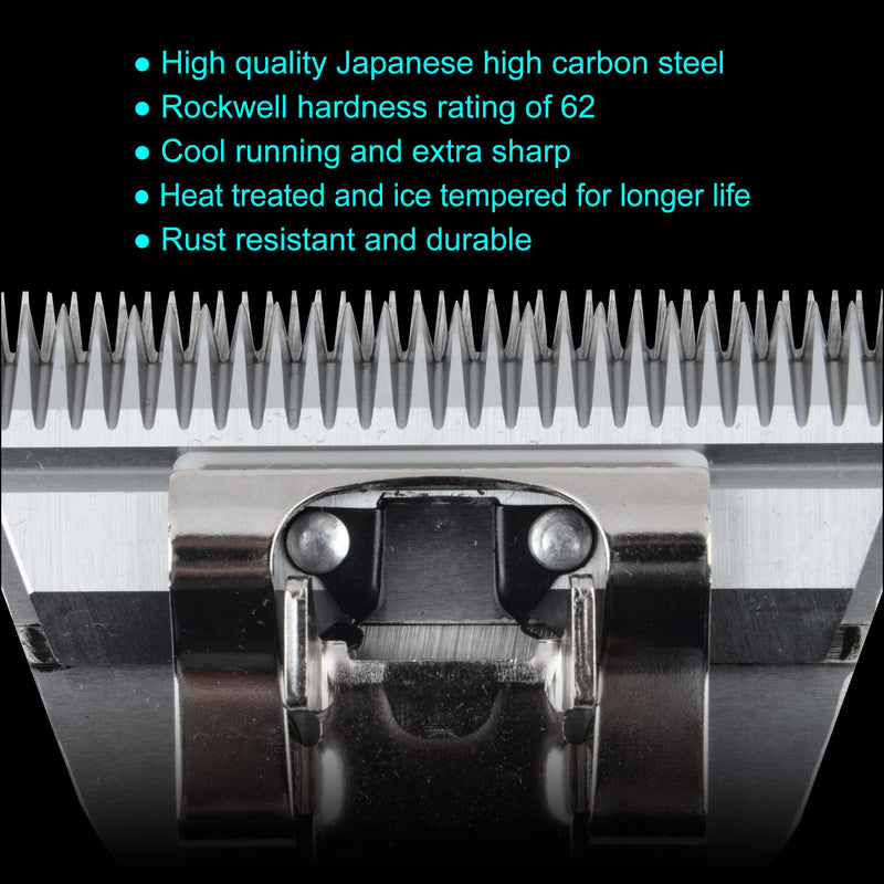 Furzone Detachable Blade - Size 7FW Wide Blade 1/8", Made of Extra Durable Japanese Steel, Compatible with Most Andis, Oster, Wahl A5 Clippers - PawsPlanet Australia
