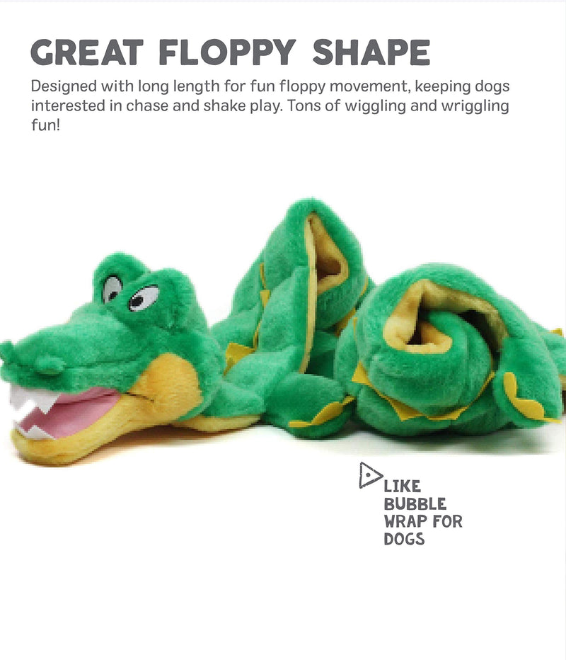 Outward Hound Squeaker Matz Plush Gator Dog Toy, XXL Squeaker Matz Gator 2X-Large (Pack of 1) - PawsPlanet Australia