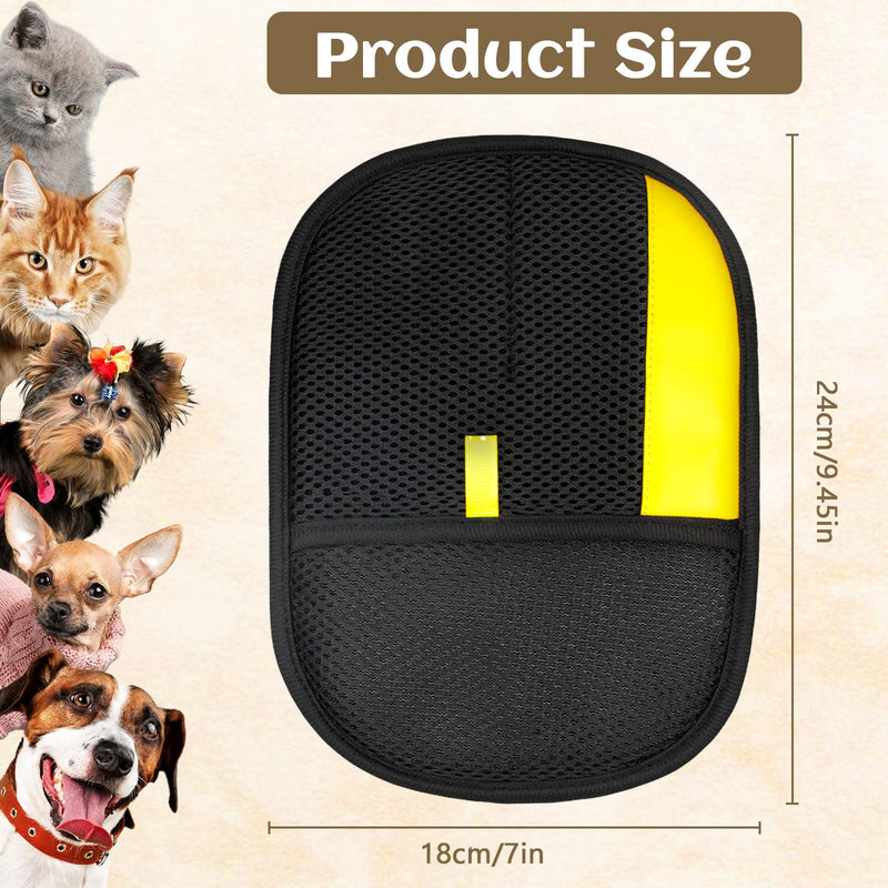 2 Pack Pet Hair Removal Gloves, Reusable Electrostatic Pet Hair Remover, Newly Upgraded Efficient Lint Remover Tool for Dog & Cat Hairfor Couch, Furniture, Car Seat, Carpet, Clothing - PawsPlanet Australia