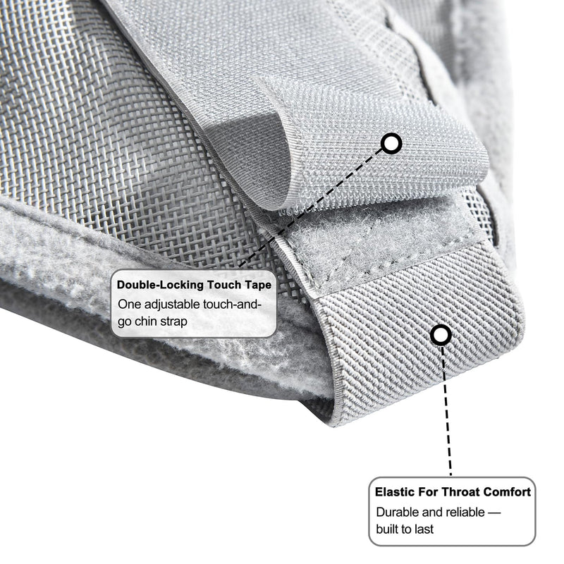 Horse Fly Mask, Adjustable Fly Masks for Horses with Ears, Breathable and UV Protection, Comfort Mesh Without Nose Cover, Horses Accessories (Grey, Blue, Extra Large) - PawsPlanet Australia