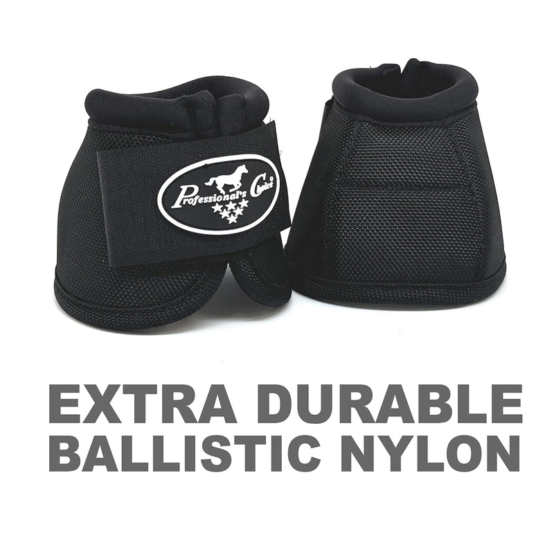 Professional's Choice Horse Equine Overreach Ballistic Bell Boots Navy Blue X-Large Black