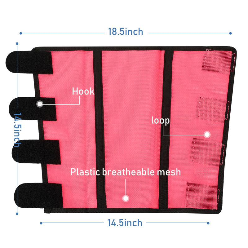 Jexine Set of 8 Mesh Fly Boots for Horse Loose Fitting Non Slip Breathable Horse Fly Leggings Protective Reduces Stress Leg Fatigue Wraps for Preventing Flies Mosquitoes Bite Pink, Dark Blue