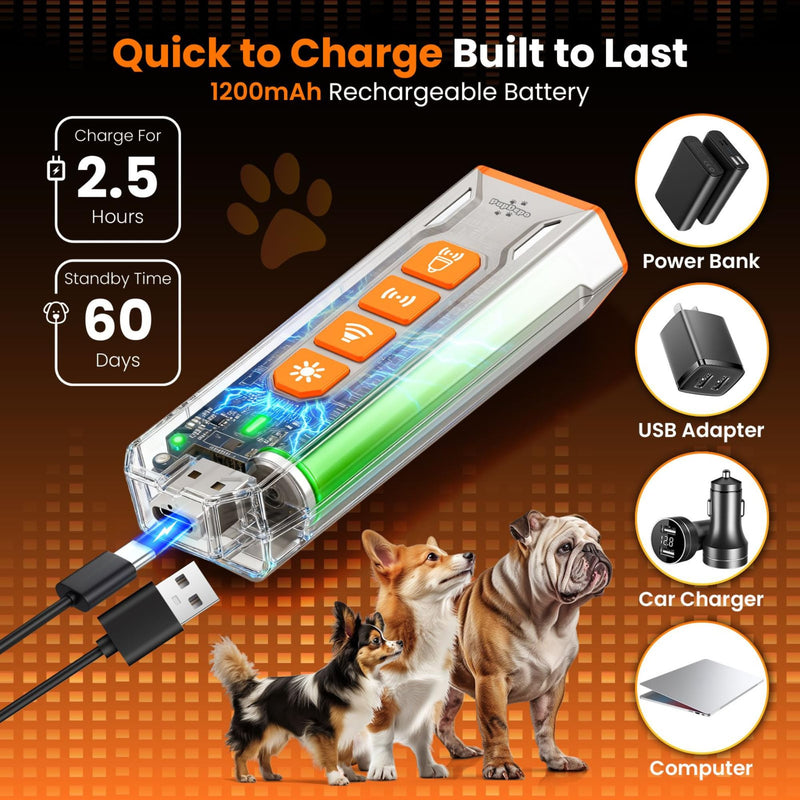 Dog Bark Deterrent Device with Dog Training Clicker – Ultrasonic Anti Barking Device for Dogs, Portable Dog Bark Stopper for Training & Behavior Control, Safe for Own or Neighbor’s Dog - PawsPlanet Australia