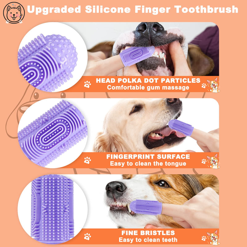 Dog Toothbrush Finger Toothbrush Cat Toothbrush 6Pack Dog Tooth Brushing Kit Dog Finger Toothbrush for Dog Teeth Cleaning&Dog Dental Care Dog Tooth Brush Puppy Tooth Brushing Kit - PawsPlanet Australia