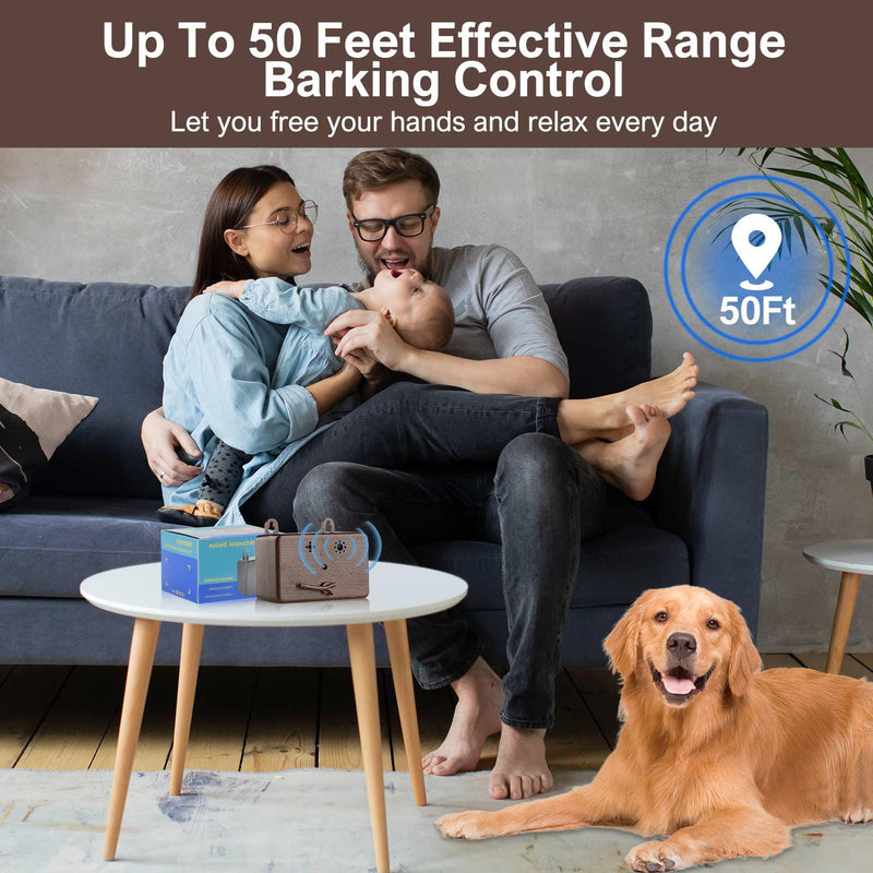 Anti Barking Devices, Auto Barking Control Devices with 3 Modes, Ultrasonic Dog Bark Box Barking Deterrent Devices, 50Ft Effective Stop Barking Dog Devices