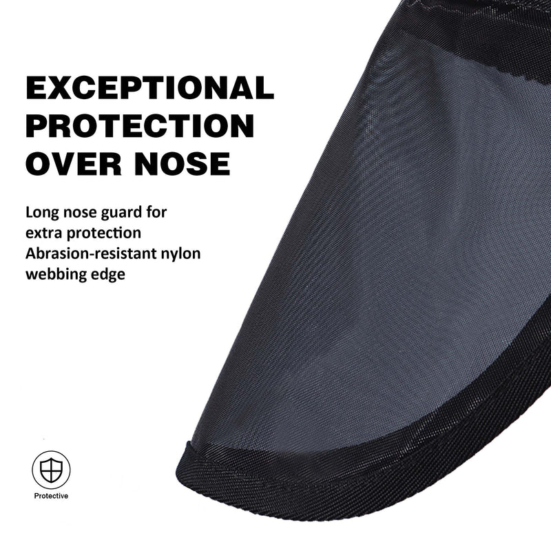 Harrison Howard Pro LumiVista Horse Full Face Fly Mask Large Eye Space Long Nose with Ears UV Protection for Horse Cute Hearts L - PawsPlanet Australia