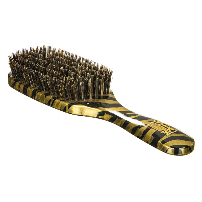 Torino Pro Wave Brush #262-7 Row Medium bristles Shower brush -100% Pure Boar Bristles - Great Workhorse for laying down your 360 Waves - PawsPlanet Australia