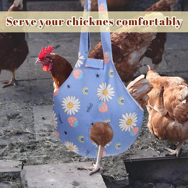 2 Pack Chicken Carrier Bag Saddle, Canvas Chicken Holder Sling Catching Hand Bag for Hen Rooster Poultry Poultry Transport, Travel - PawsPlanet Australia