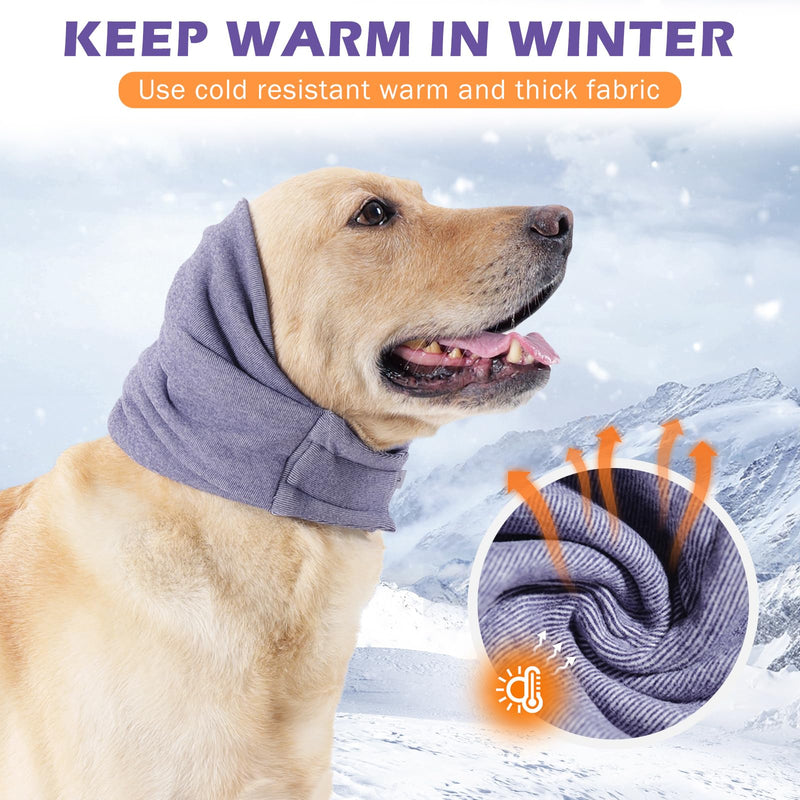 2PCS No Flap Ear Wraps for Dogs,Dog Ear Muffs Noise Protection,Snoods for Dogs Ear Warmer,Dog Headband,Dog Ear Covers for Bath Grooming Force Drying Anxiety Relief,Dog Head Wrap,Dog Calming Hoodie,L L - PawsPlanet Australia