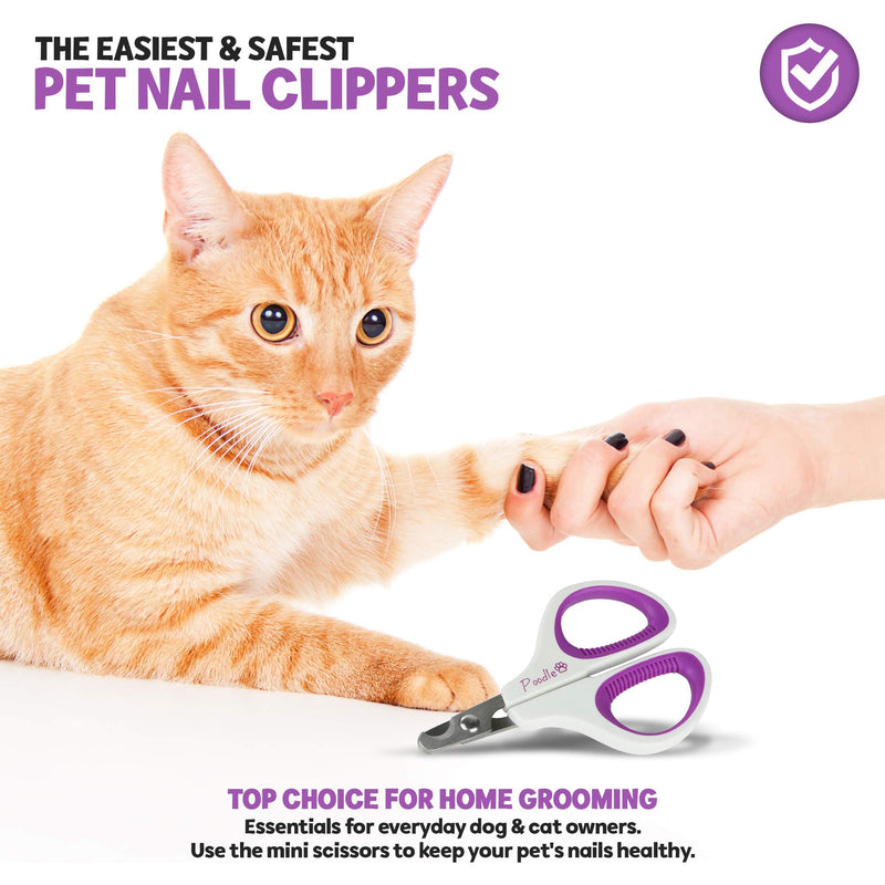 Cat Nail Clipper, Dog Nail Trimmers – Pet Claw Scissors for Cats, Dogs, Rabbits & Small Animals – Sharp Stainless Steel Professional Grooming Tool - Gentle Yet Effective - PawsPlanet Australia