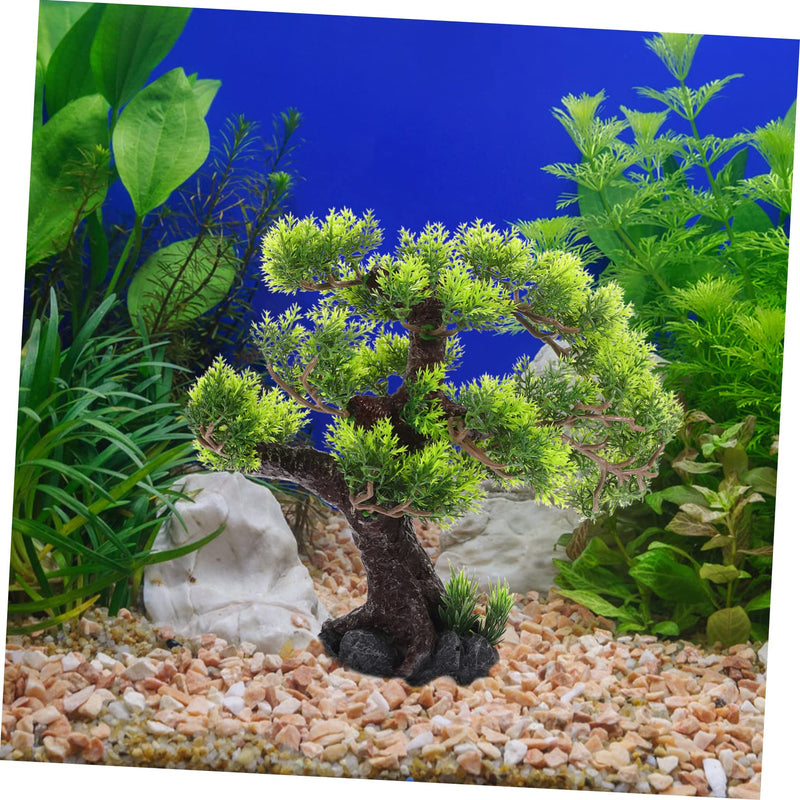 Landscaping Tree Fish Tank Decorations Aquarium Tree Fish Tank Fake Tree Fish Tank Ornament Fake Bonsai Tree Fish Tank Decorative Tree Greenery Green Tree Plant Resin - PawsPlanet Australia