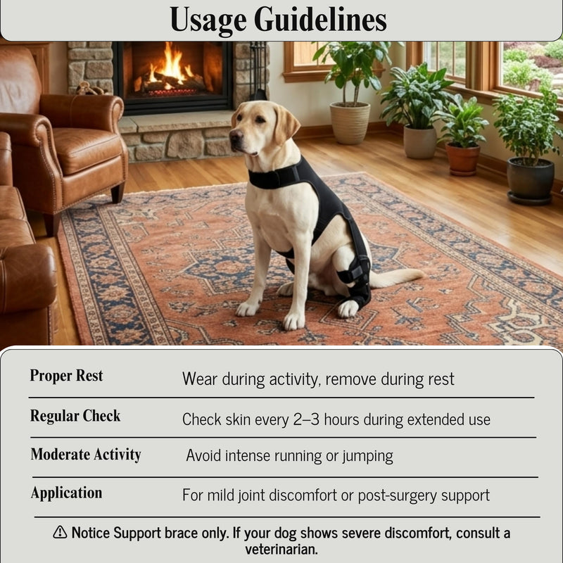 Dog Knee Brace for Back Leg Support – Adjustable Dog Leg Stabilizer with Hip Support, Comfortable Mobility & Joint Support for Small, Medium & Large Dogs (S) S