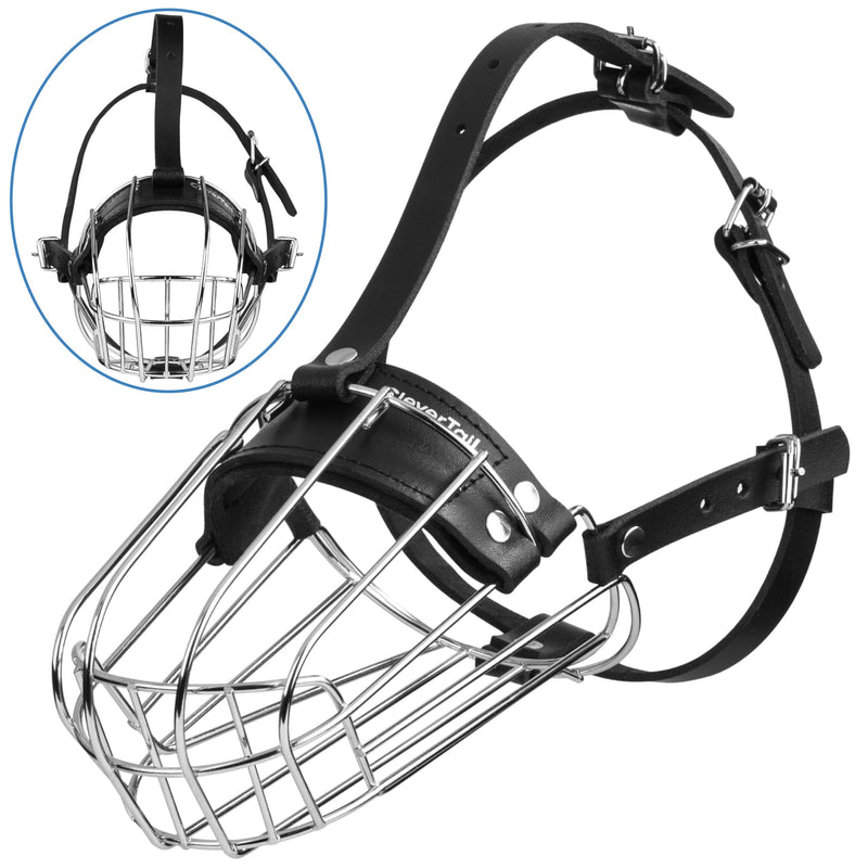 Metal Doberman Muzzle for Large Sized Dog - Cage Muzzles for Barking and Prevent Biting - Steel Wire Basket Muzzle for Medium and Large Dogs Doberman, Collie, Belgian Malinois, Husky etc. - PawsPlanet Australia