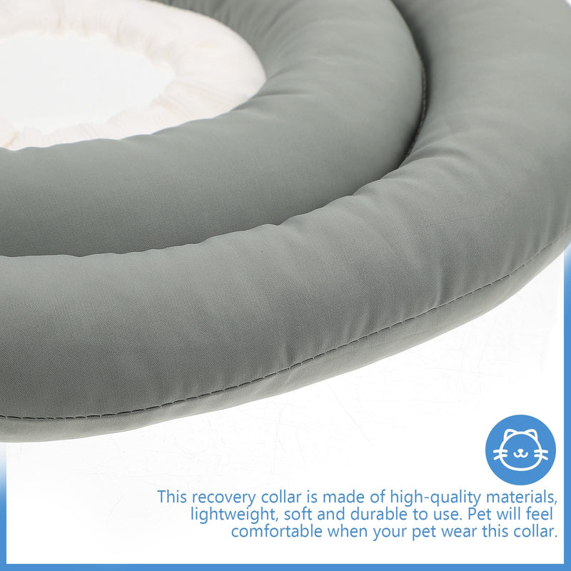 Abaodam Cat Collar made of Robust Fabric and PP Cotton Pet Protective Collar for Fast Recovery and Pain Reduction after Surgery or Injury