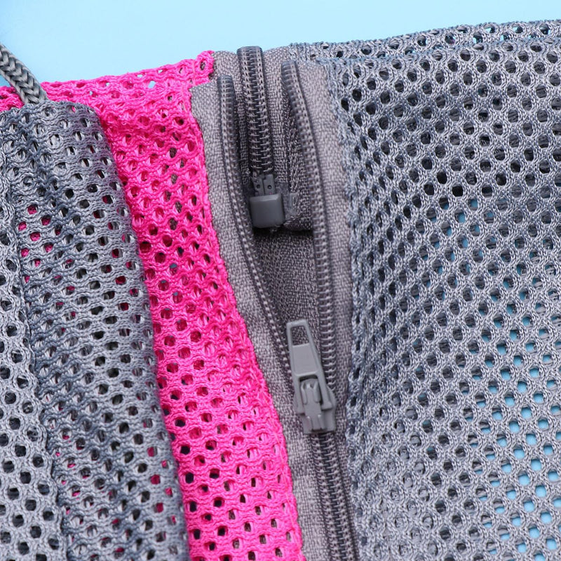 ifundom Adjustable Mesh Cat Grooming Bag with 5 Drawstrings and Center Split for Easy Control and Calm Cats During Bathing, Claw Trimming and Ear Care, Random Color