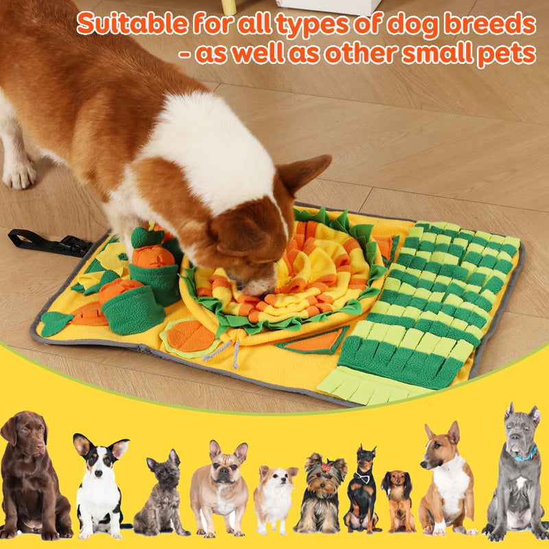 Dog Snuffle Mat for Nosework – Soccer Field Slow Feeder Pad, Washable Enrichment Toy for Medium Dogs Goal Game - PawsPlanet Australia
