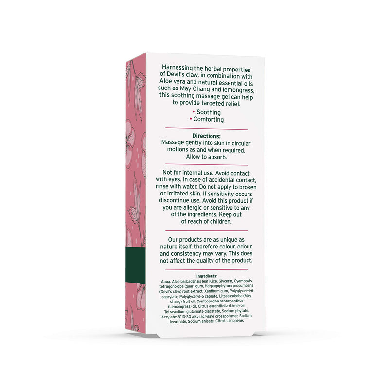 Aloe Pura Devil's Claw Gel with Organic Aloe Vera, Natural, Vegan, Cruelty Free, Paraben & SLS Free, Soothing, 50ml - PawsPlanet Australia