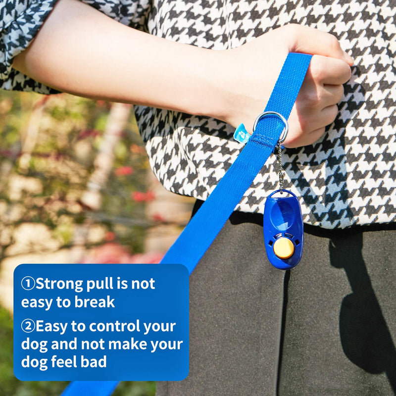 BAAPET 15/20/30/50/100 ft Long Dog Training Leash with Clickers for Small, Medium and Large Dogs or Cats (100 Feet, Blue) 100 Feet - PawsPlanet Australia