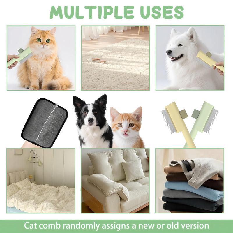 1 PCS Pet Hair Removal Glove w/ 2PCS Pet Combs,Electrostatic Gloves for Cats&Dogs Flea Comb,Dog Comb,Cat Comb,Brush for Shedding,Reusable Animal Fur Removal Tool for Couch,Furniture,Carpet,Curtain Style C - PawsPlanet Australia