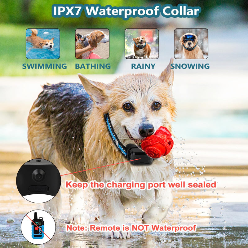Citronella Bark Collar for Dogs, Dog Training Anti Bark Collar with Remote, 4 Modes Spray/Vibration/Sound/Reinforcement Spray, 1000FT Range Upgrade No Shock Stop Barking Device for S/M/L Dogs - PawsPlanet Australia