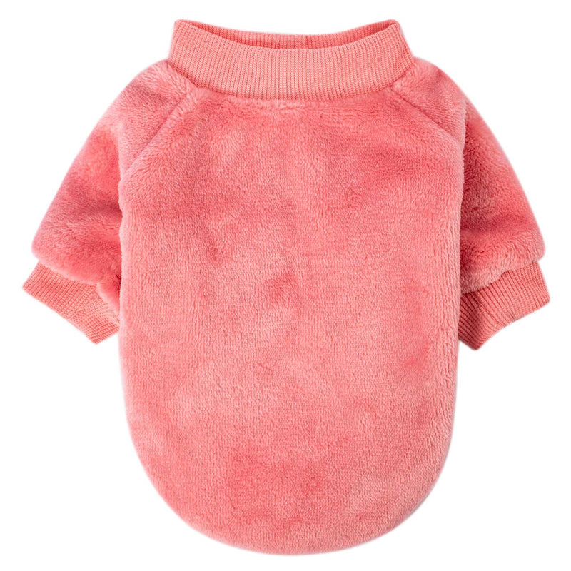 Dog Sweaters 2 Pack Clothes for Small Dogs Boy Girl XS Doggie Cat Shirts Winter Clothes Sweatshirt Puppy Coat Apparel (DarkPink-Lavender, Small) Darkpink-Lavender - PawsPlanet Australia