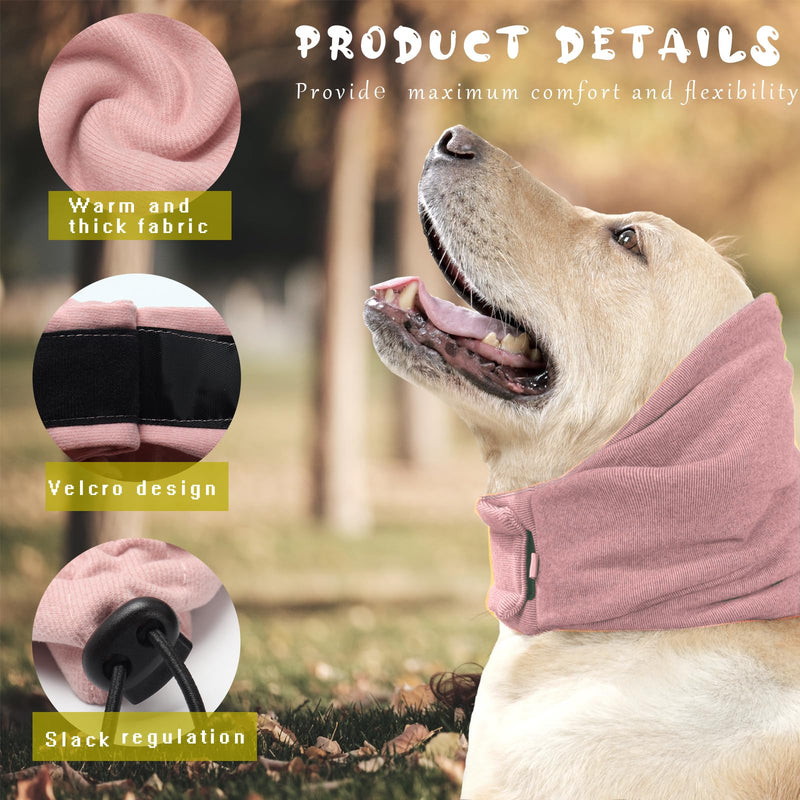 Dog Snood for Neck and Ears Warmer, Dog Ear Muffs Noise Protection Calming Hood Pet Snood Ear Covers for Anxiety Relief and Calming (S) S