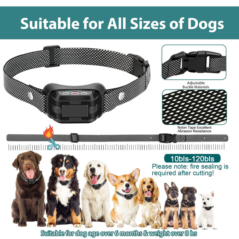 Citronella Bark Collar for Dogs, [No Spray Refill] Spray Dog Training Collar, Humane Citronella Dog Barking Collars, Safer Anti Barking Collar for L/M/S Dogs Black-21B - PawsPlanet Australia