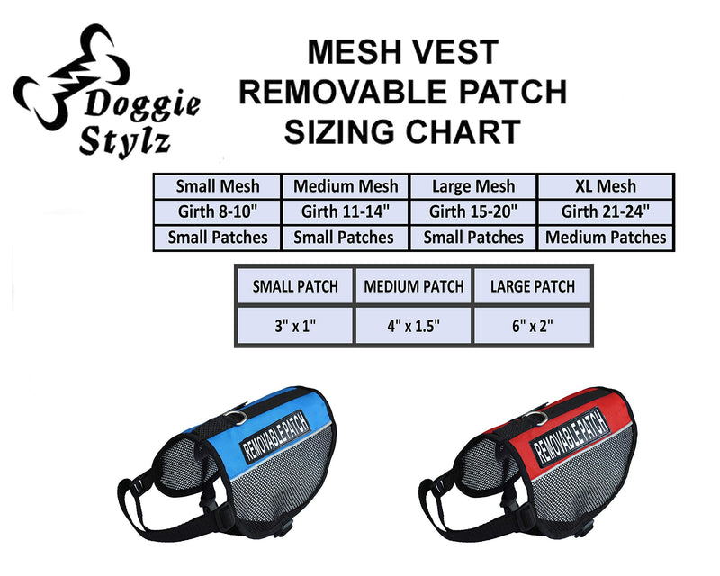 Doggie Stylz Set of 2 Reflective Service Dog Removable Patches with Hook Backing for Working Dog Harnesses & Vests. Durable and Interchangeable - (Medium 4" X 1.5") Medium 4" x 1.5" - PawsPlanet Australia