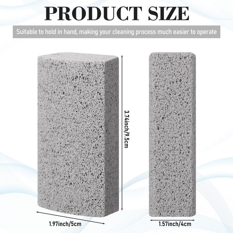 Loopeer 2 Pcs Pet Hair Remover Pumice Stone for Dog Cat Hair Removal Cleaning Pet Hair Stone 6 Inch Dog Fur Removal Tool for Car Interior Bedding Carpet Couch Furniture Cleaning (3.74 x 2 x 1.6 in) 3.74 x 2 x 1.6 In - PawsPlanet Australia