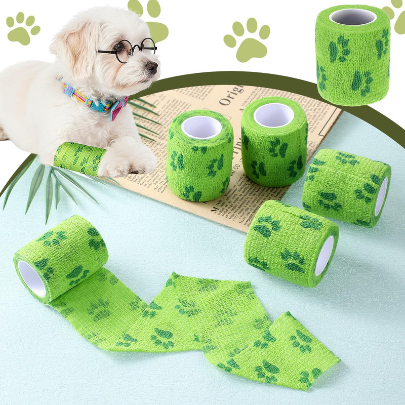 6 Rolls No Chew Bandage for Dogs, Bandage Wrap for Dogs, Self Adhesive Non-Woven Bandage Wrap for Dog Legs Paws Wounds