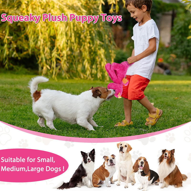 Dog Toys for Large Plush Dog Chew Toy with Squeaker and Crinkle Paper, Interactive Puppy Toys to Reduce Boredom and Anxiety, Tough Tug of War Pet Toys for Small, Medium and Large Dogs - PawsPlanet Australia