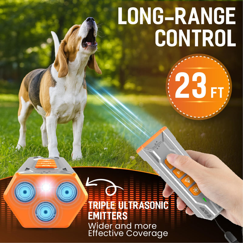 Dog Bark Deterrent Device with Dog Training Clicker – Ultrasonic Anti Barking Device for Dogs, Portable Dog Bark Stopper for Training & Behavior Control, Safe for Own or Neighbor’s Dog - PawsPlanet Australia