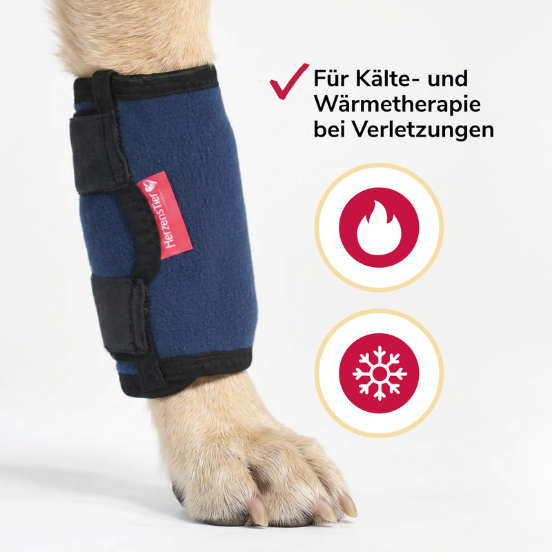 Cooling and Heat Bandage Size L for Dogs and Cats, 2-in-1 Therapy for Injuries and Osteoarthritis