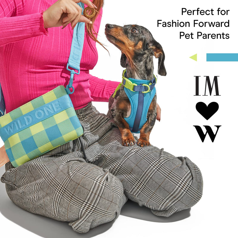 Wild One, Treat Pouch, Fanny Pack, Cross-Body Bag, wear Two Ways, Made from Recycled Knit, Poop Bag Dispenser, The Perfect Accessory for Dog Training Hudson - PawsPlanet Australia