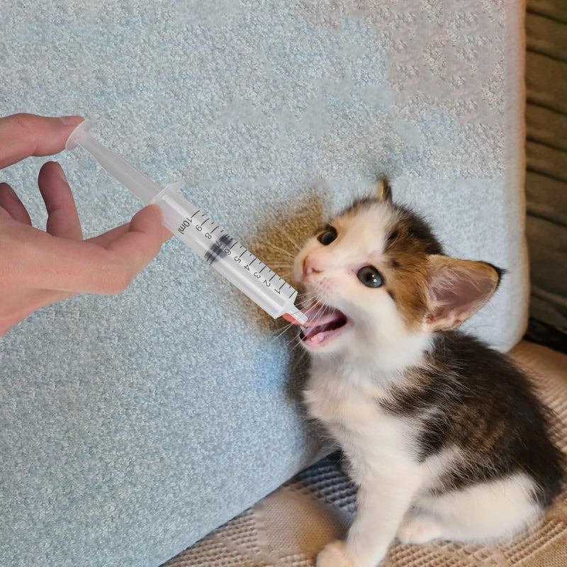 Professional Reusable Puppies Feeding Syringes for Newborn Kittens, Puppies, Pets, Wildlife, Rabbits, Squirrel,Small Animals (4Nipple+2 Syringes) - PawsPlanet Australia