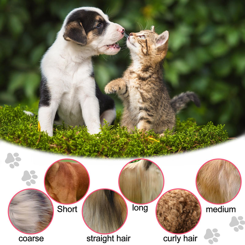 Mity rain Dog Grooming Brush, Pink Paws Self Cleaning Steamy Hair Brush for Shedding, Grooming and Massage, Unisex, All Hair Types - PawsPlanet Australia