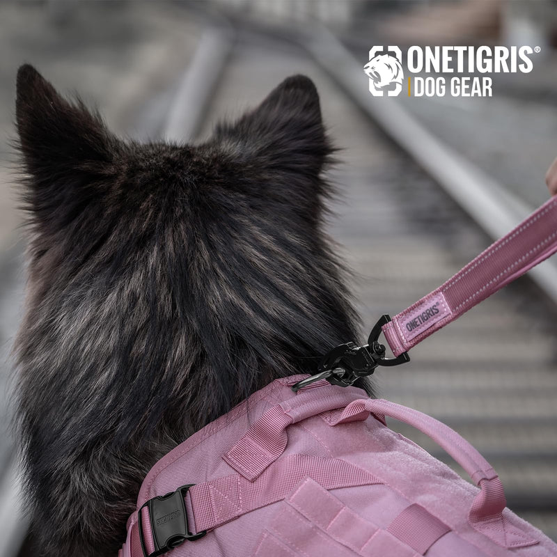 OneTigris Short Traffic Dog Leash for Small Medium Large Dogs(Pink,S) S Pink - PawsPlanet Australia
