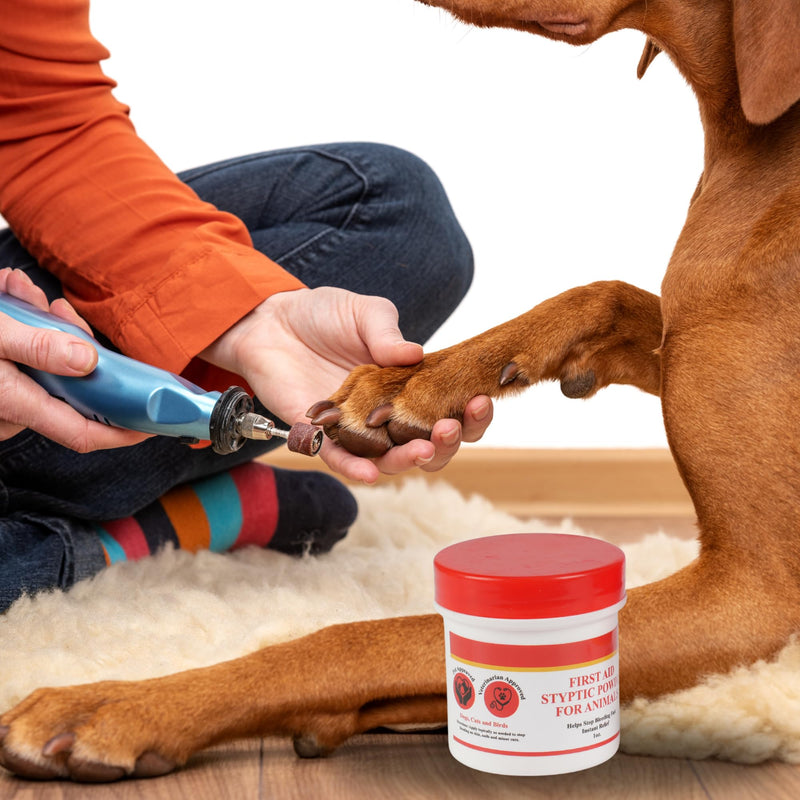 G.B.S Styptic Powder for Animals – Fast-Acting Blood Stop for Dogs, Cats, Birds & Small Pets – First Aid Powder for Nail Bleeding, Minor Cuts & Grooming – 1 oz, Pack of 1 1 ounce - PawsPlanet Australia