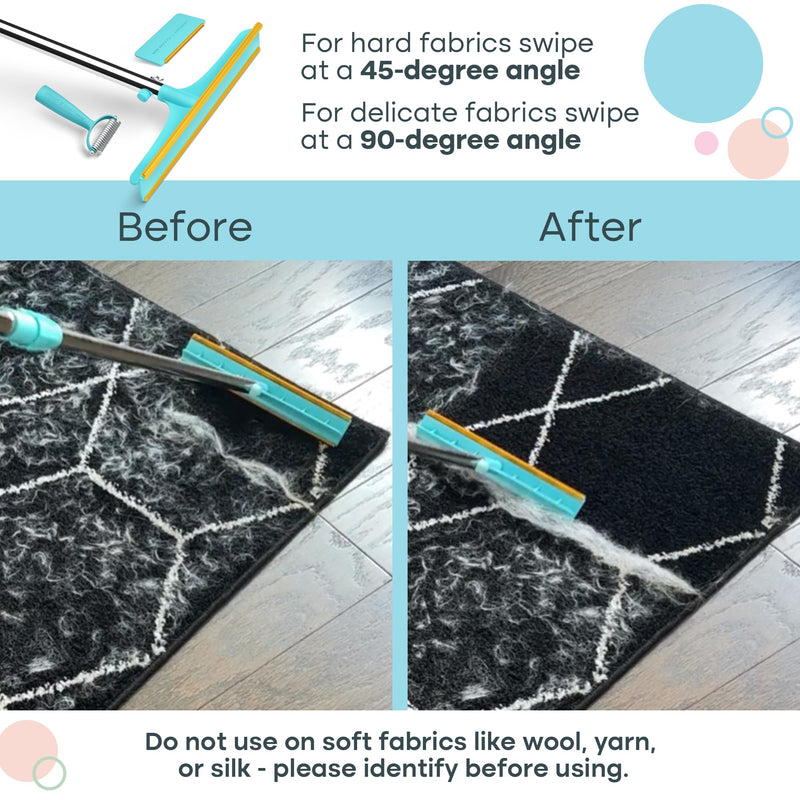 Uproot Clean Deshedder Xtra, Pro, & Deshedder Bundle - Pet Hair Removal Tool & Dog Brush for Shedding Bundle - Easy Cat & Dog Hair Remover & Carpet Rake Set with Special Dog Grooming Brush! - PawsPlanet Australia