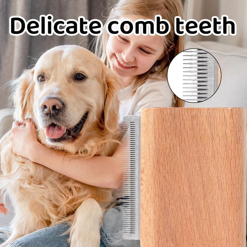 Dog Brush for Shedding, 2.95x2.56in Pet Deshedding Brush Cat Grooming Supplies Pet Hair Remover Removal Comb for Dog Cat Horse Rabbits 7.5x6.5cm - PawsPlanet Australia