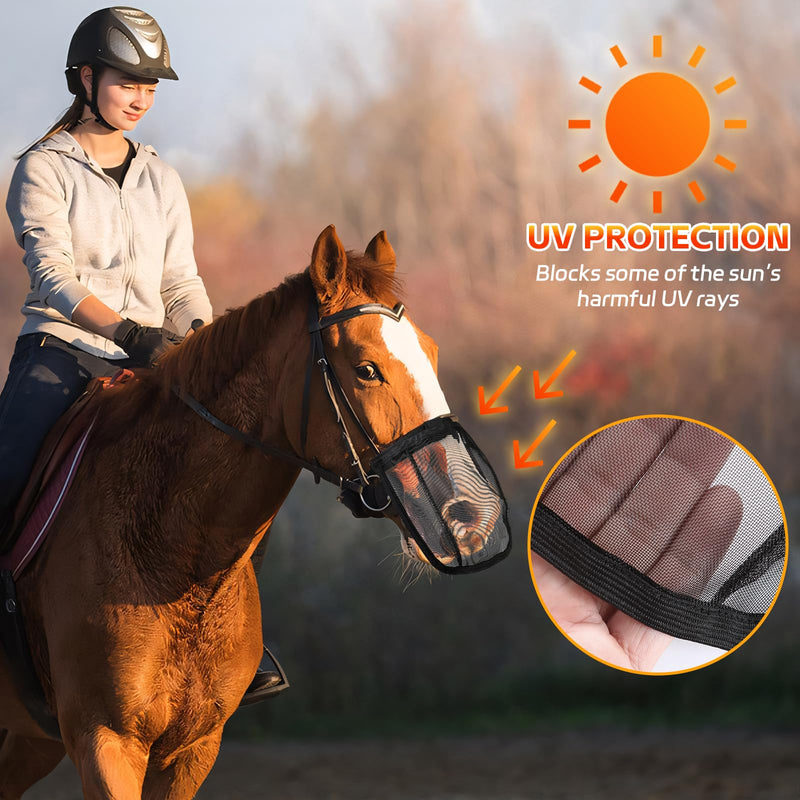 Horse Nose Net Mask Fly Cover Protect (Horse)