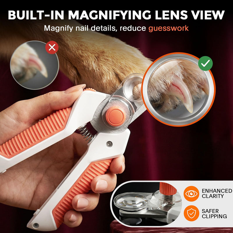 Dogs & Cats Nail Clippers with Light – Safety Guard Pet Nail Trimmer Reveals The Quick, Stainless Steel Blades, Beginner Friendly Grooming Tool for Home Use, Suitable for Small, Medium & Large Pets Blue - PawsPlanet Australia