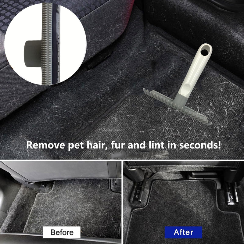 1Pc Double-sided Dog Hair Brush, Carpet Scraper and Dog Hair Brush, Deshedding Tool for Dogs and Cats Hair Remover, Combs, and Brushes for Pet Grooming, Long Hair Cat and Dog Dematting Comb