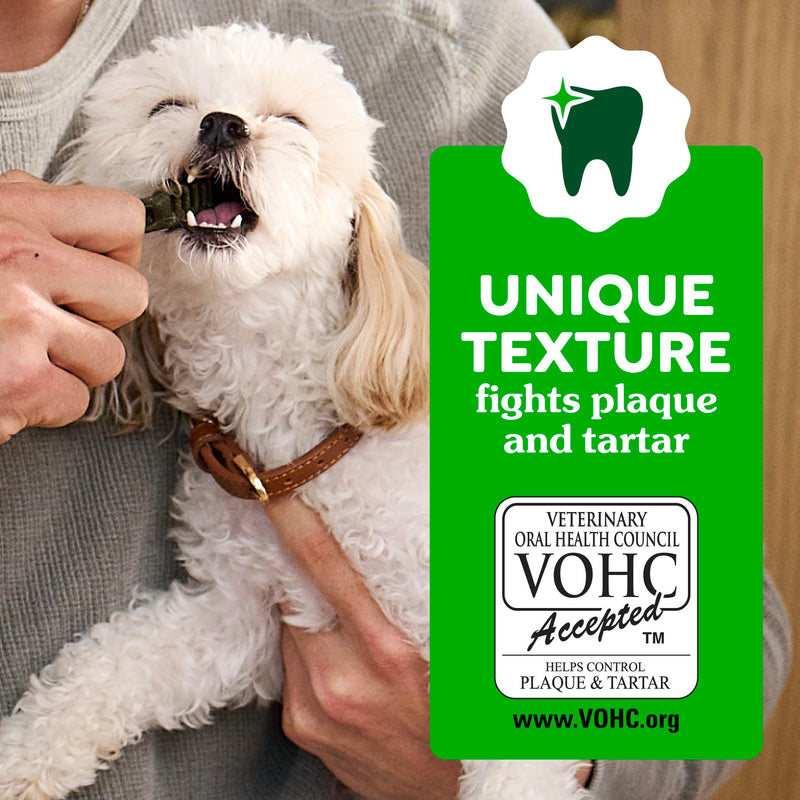 Greenies Dental Treats for Dogs, Veterinarian-Recommended Aging Care Adult Natural Dental Dog Treats, Teenie Size, 27 oz. Pack, 96 Count 96 Count (Pack of 1)